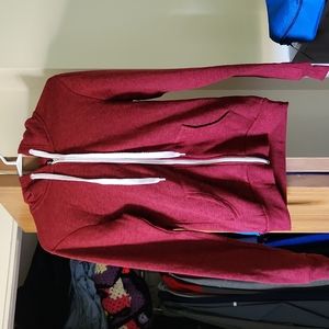Burgundy Zip Up Hoodie